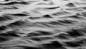 Olas del mar rompiendo suavemente, simbolizando transición y transformación emocional